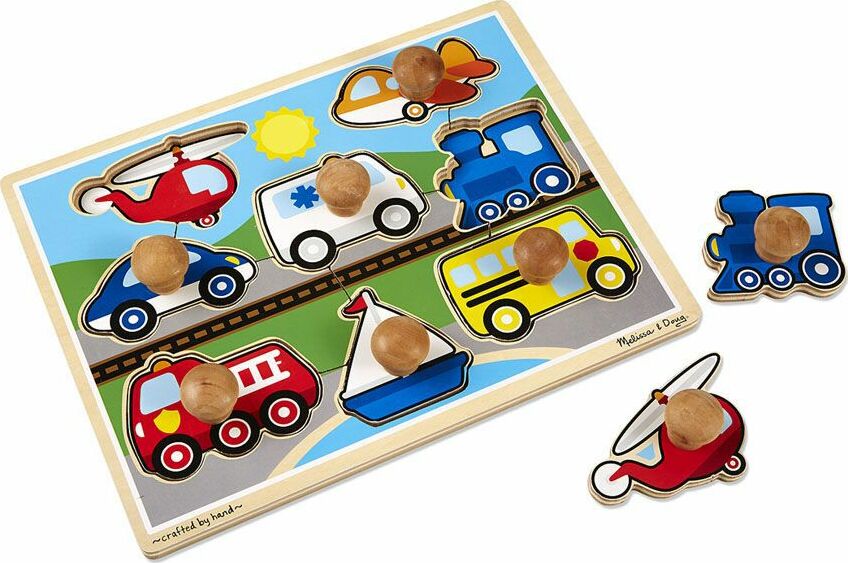 Vehicles Jumbo Knob Puzzle - 8 pieces