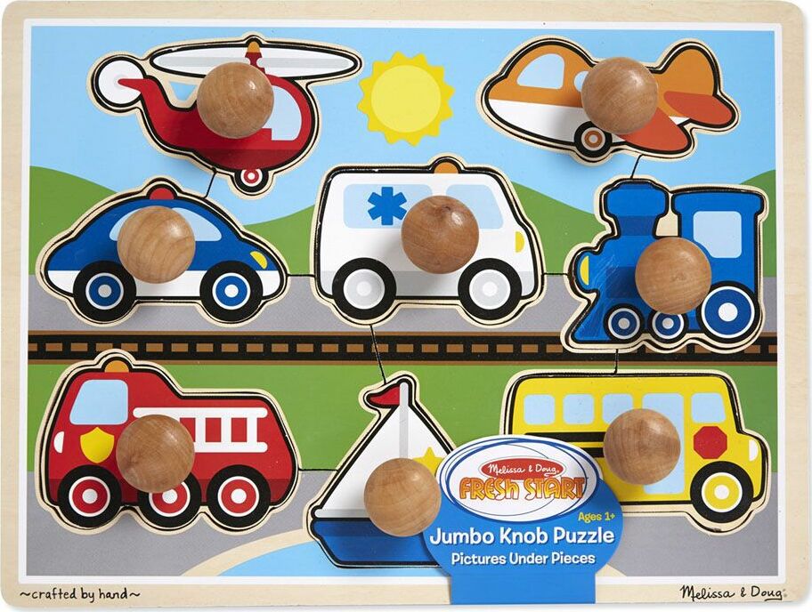 Vehicles Jumbo Knob Puzzle - 8 pieces