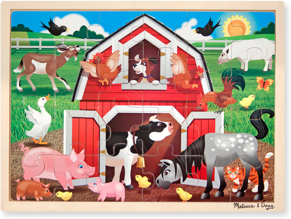 Barnyard Buddies Wooden Jigsaw Puzzle - 24 Pieces