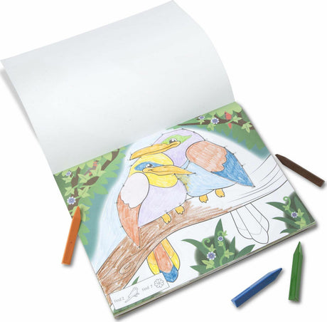 ABC 123 Dot-to-Dot Coloring Pad - Wild Animals