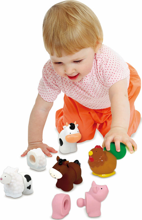 Pop Blocs Farm Animals Learning Toy