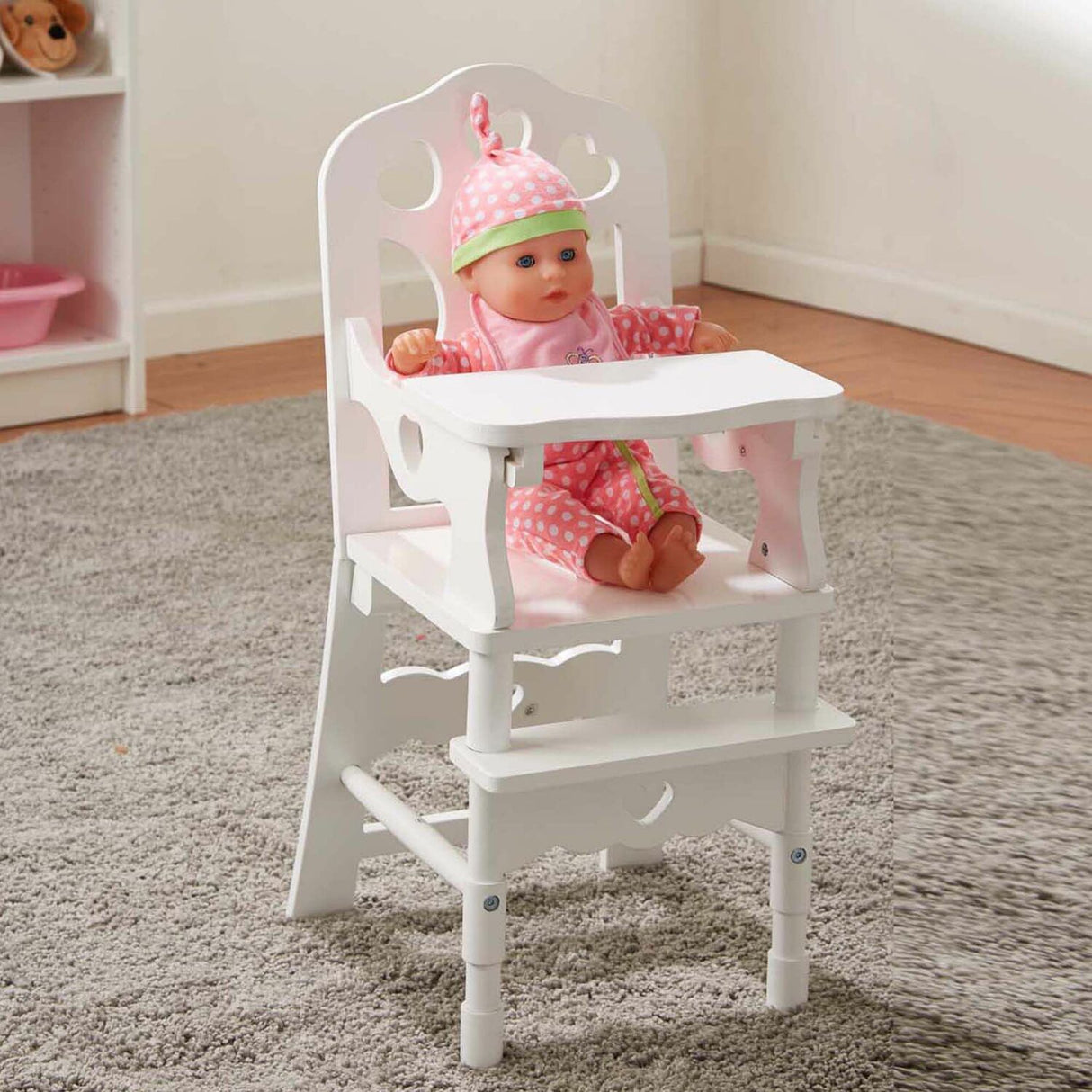 Wooden Doll High Chair