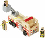 Classic Wooden Fire Truck Play Set