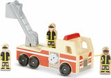 Classic Wooden Fire Truck Play Set