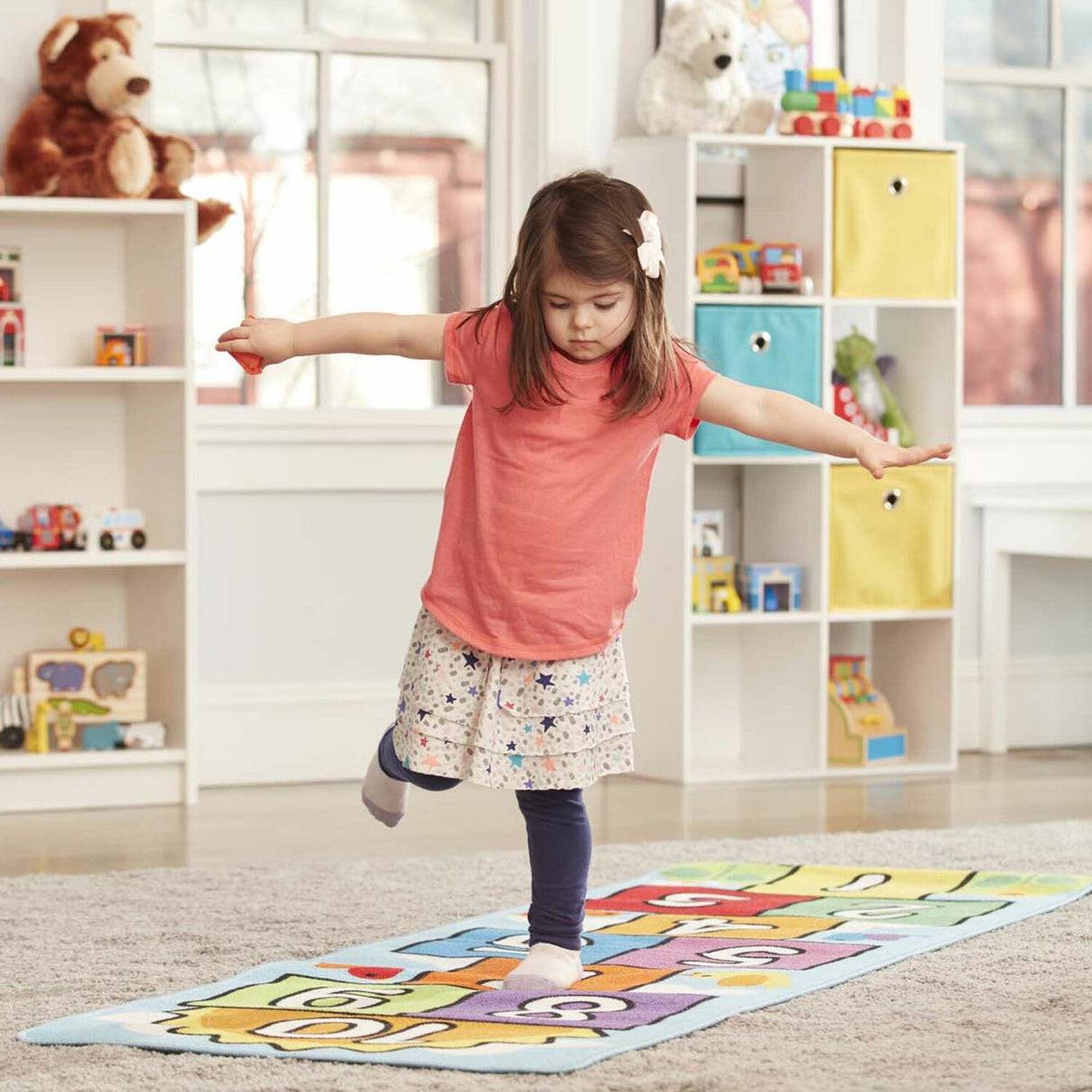 Hop & Count Hopscotch Rug