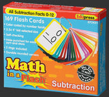 Math In A Flash Cards: Subtraction