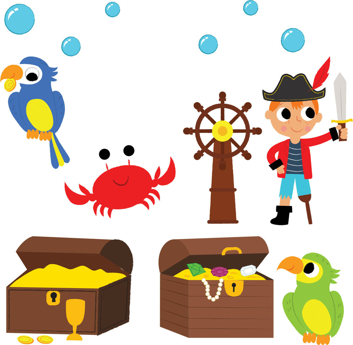 Playful Pirates Bath Puzzles