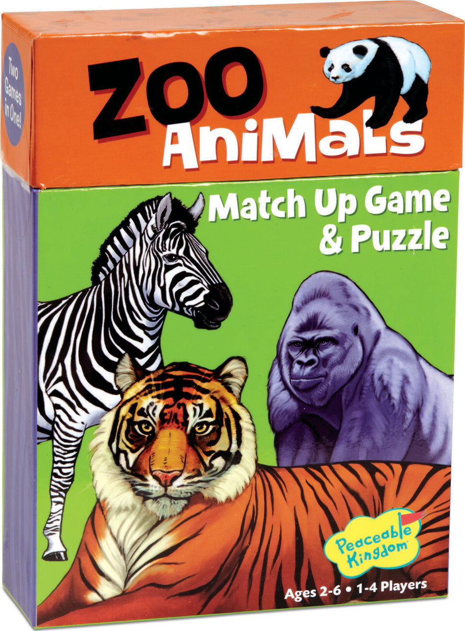 Zoo Animal Match Up Game