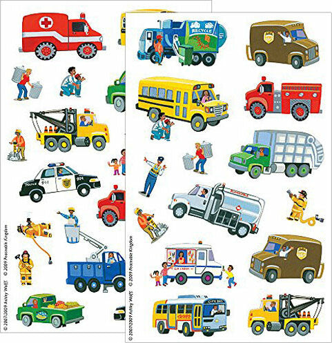 City Car and Truck Sticker Pack