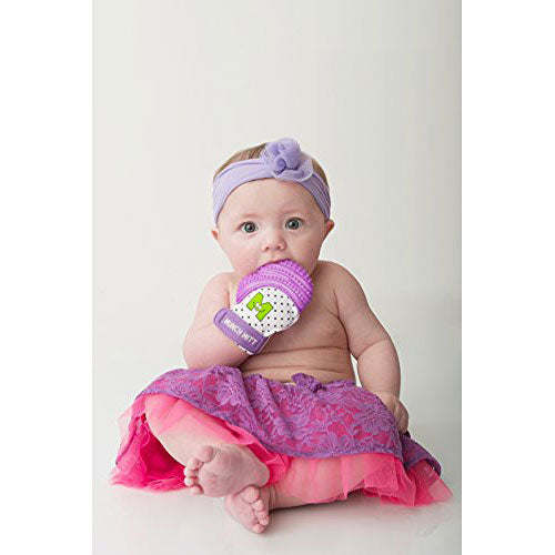 Munch Mitt Baby Teething Mitten - Purple