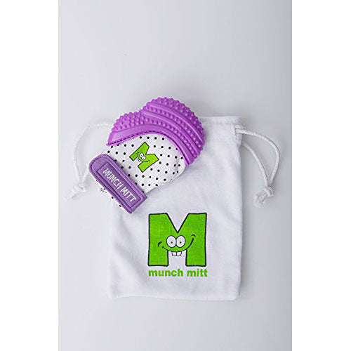 Munch Mitt Baby Teething Mitten - Purple