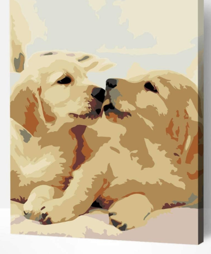 Wise Elk Artwille - Yellow Labs DIY Paint by Numbers