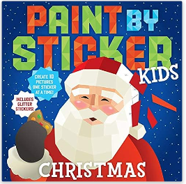 Paint by Sticker Kids: Christmas: Create 10 Pictures One Sticker at a Time! Includes Glitter Stickers