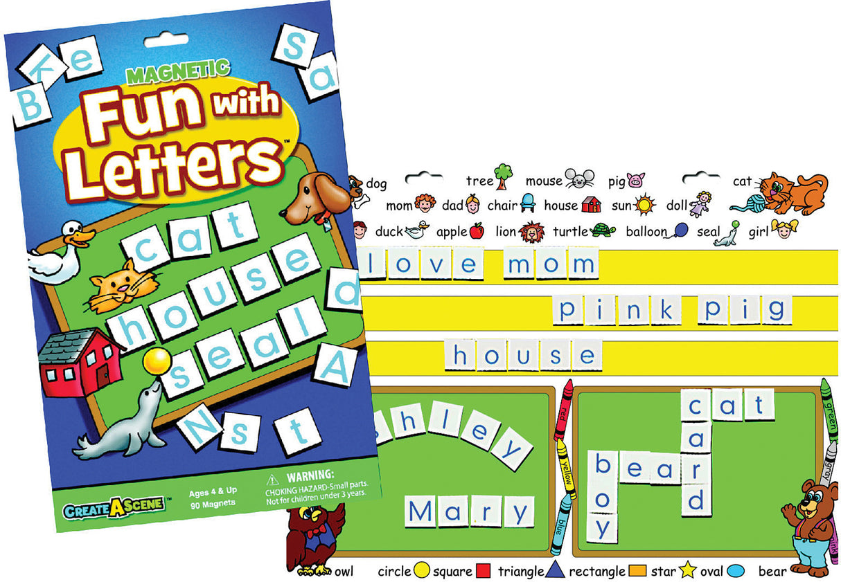 Magnetic Fun with Letters