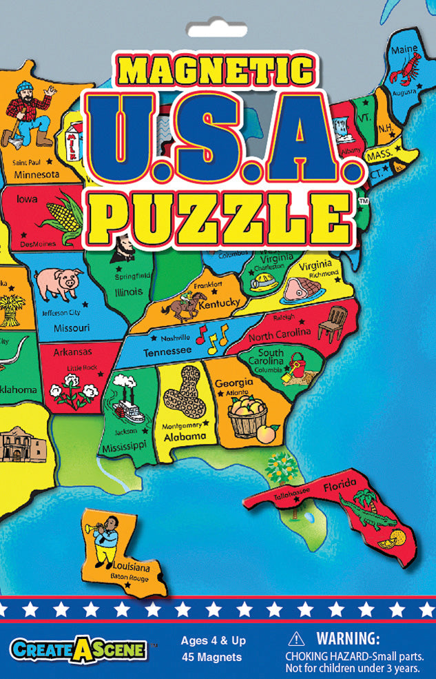 Magnetic USA Puzzle