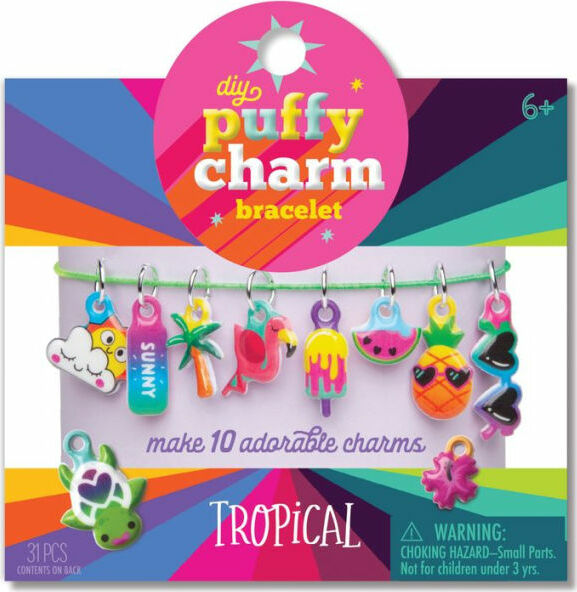 Puffy Charm Bracelet: Tropical