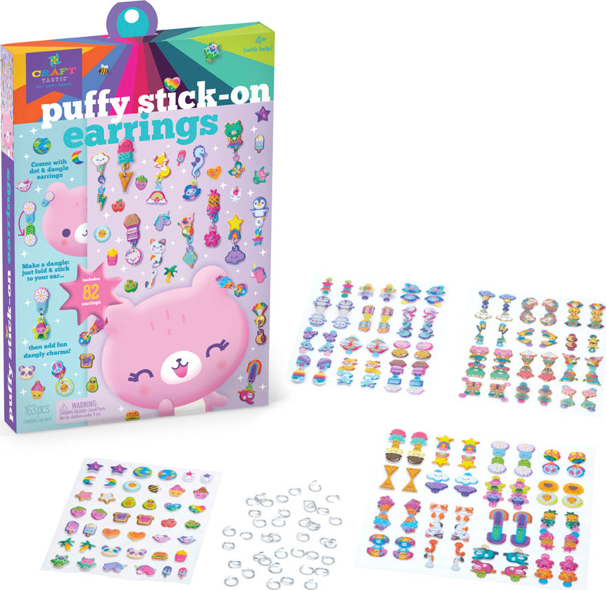 Puffy Stick-On Earrings