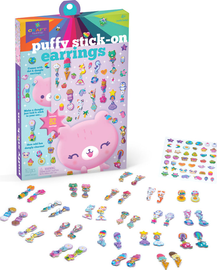 Puffy Stick-On Earrings