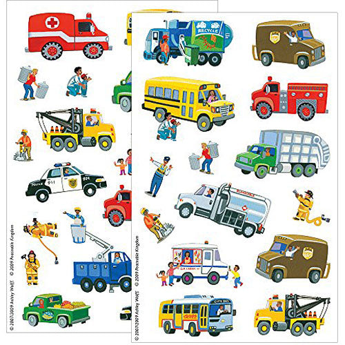 City Car and Truck Sticker Pack