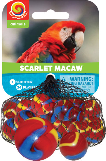 Marbles - Scarlet Macaw