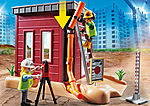 Mini Excavator With Building Section