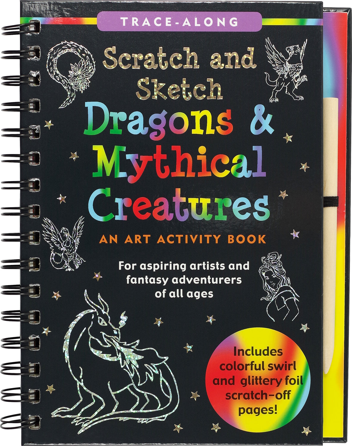 Scratch & Sketch Dragons & Mythical Creatures (Trace-Along): An Art Activity Book