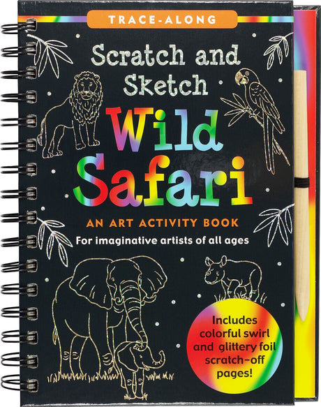 Scratch & Sketch Wild Safari (Trace-Along): An Art Activity Book