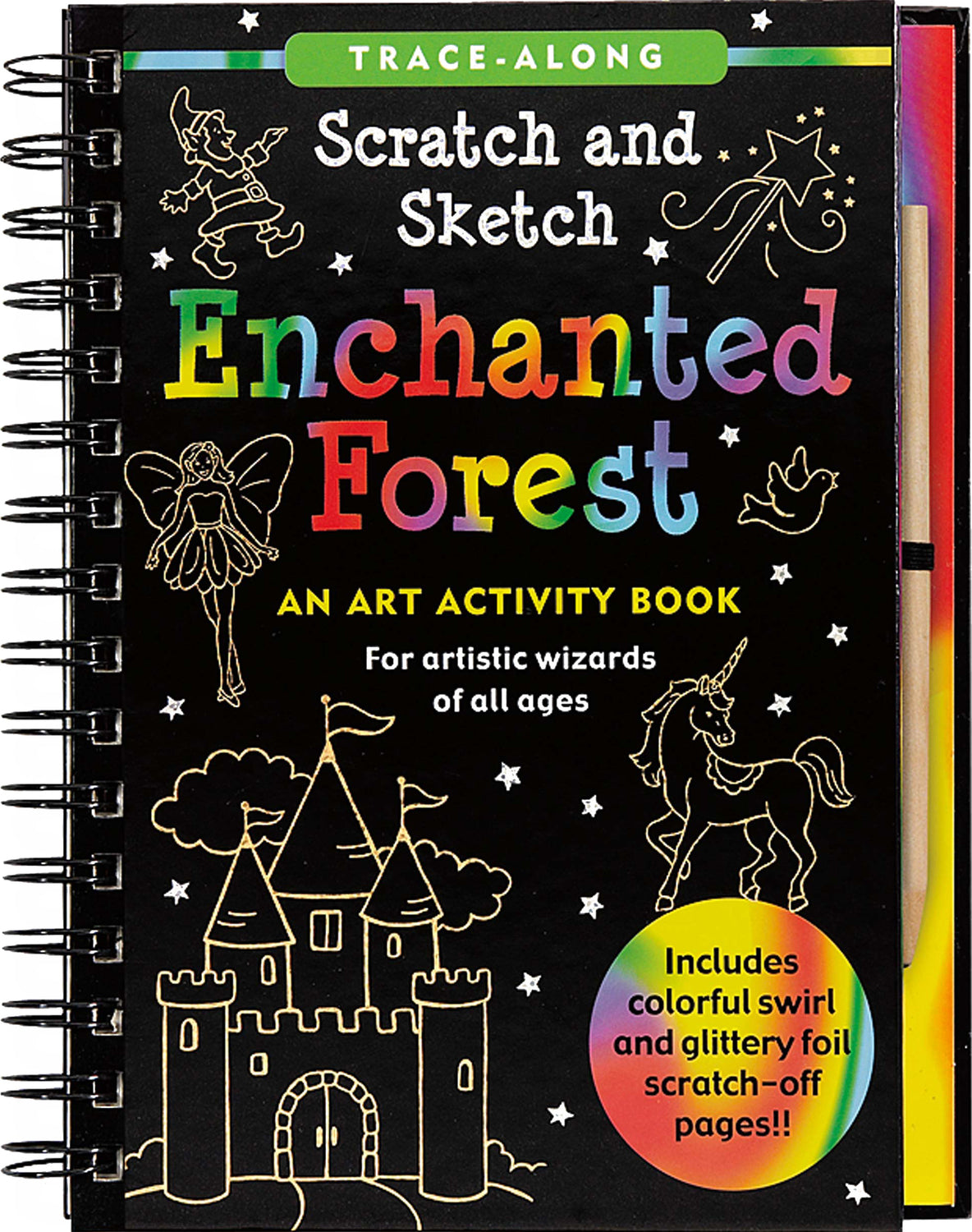 Scratch & Sketch Enchanted Forest (Trace-Along): An Art Activity Book