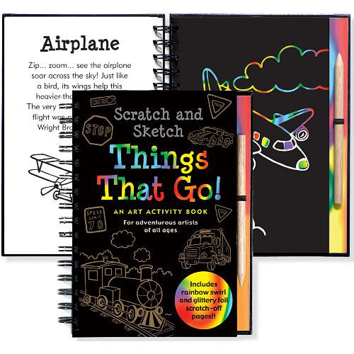 Scratch & Sketch Things that Go (Trace-Along): An Art Activity Book