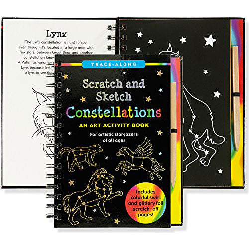 Scratch & Sketch Constellations (Trace-Along): An Art Activity Book