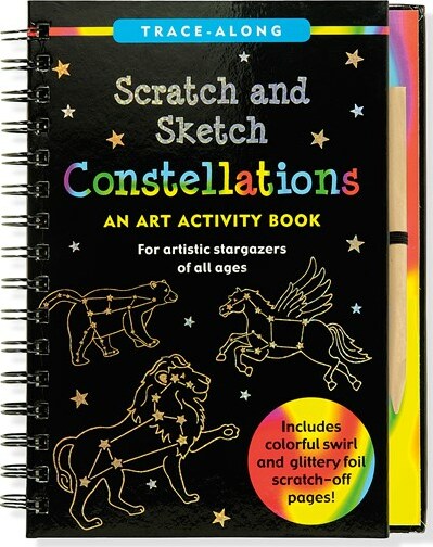 Scratch & Sketch Constellations (Trace-Along): An Art Activity Book