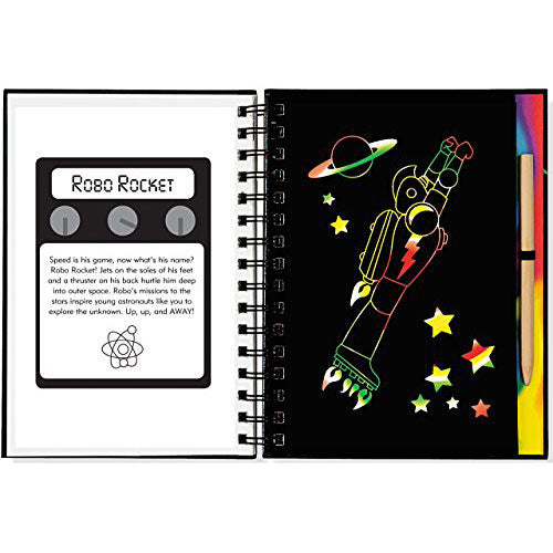 Scratch & Sketch Robots (Trace-Along): An Art Activity Book