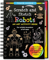 Scratch & Sketch Robots (Trace-Along): An Art Activity Book