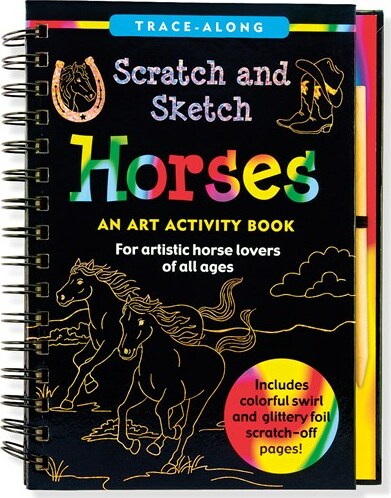 Scratch & Sketch Horses (Trace-Along): An Art Activity Book