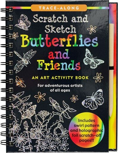 Scratch & Sketch Butterflies & Friends (Trace-Along): An Art Activity Book