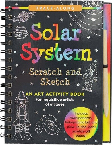 Scratch & Sketch Solar System (Trace-Along): An Art Activity Book