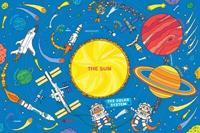 The Solar System Kids' Floor Puzzle (48 Pieces) (36 Inches Wide X 24 Inches High)