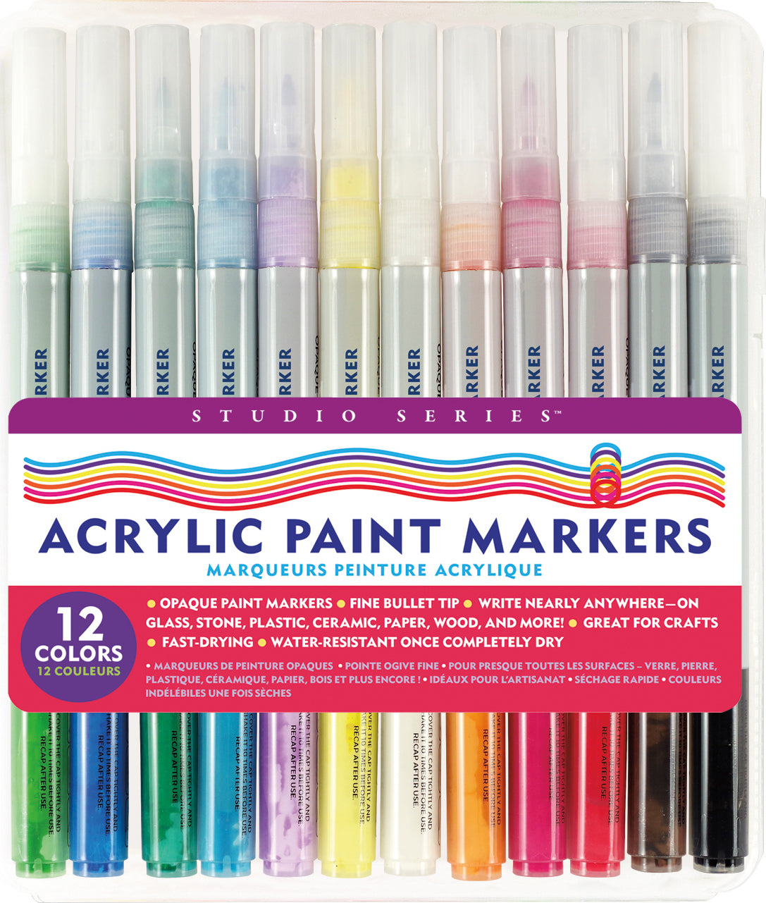 Studio Series Acrylic Paint Marker Set (12-Piece Set)