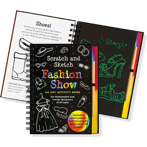 Fashion Show Scratch and Sketch: An Art Activity Book for Fashionable and Trendy Designers of All Ages