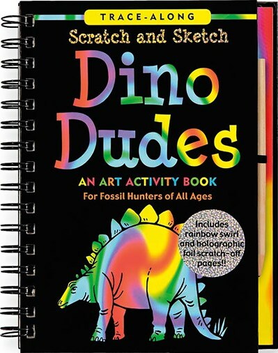 Scratch & Sketch Dino Dudes (Trace-Along): An Art Activity Book for Fossil Hunters of All Ages