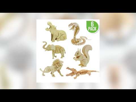 3D Classic Wooden Puzzle Bundle - Wild Animals