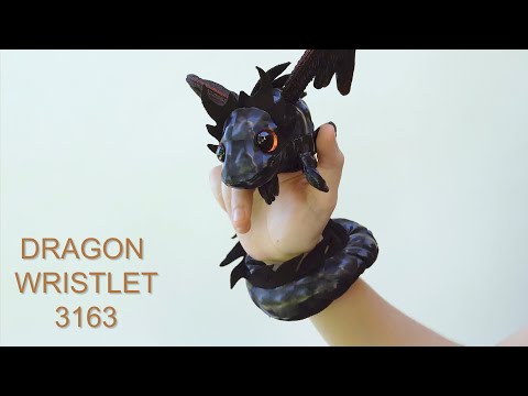 Dragon Wristlet, Midnight Wristlet Finger Puppet