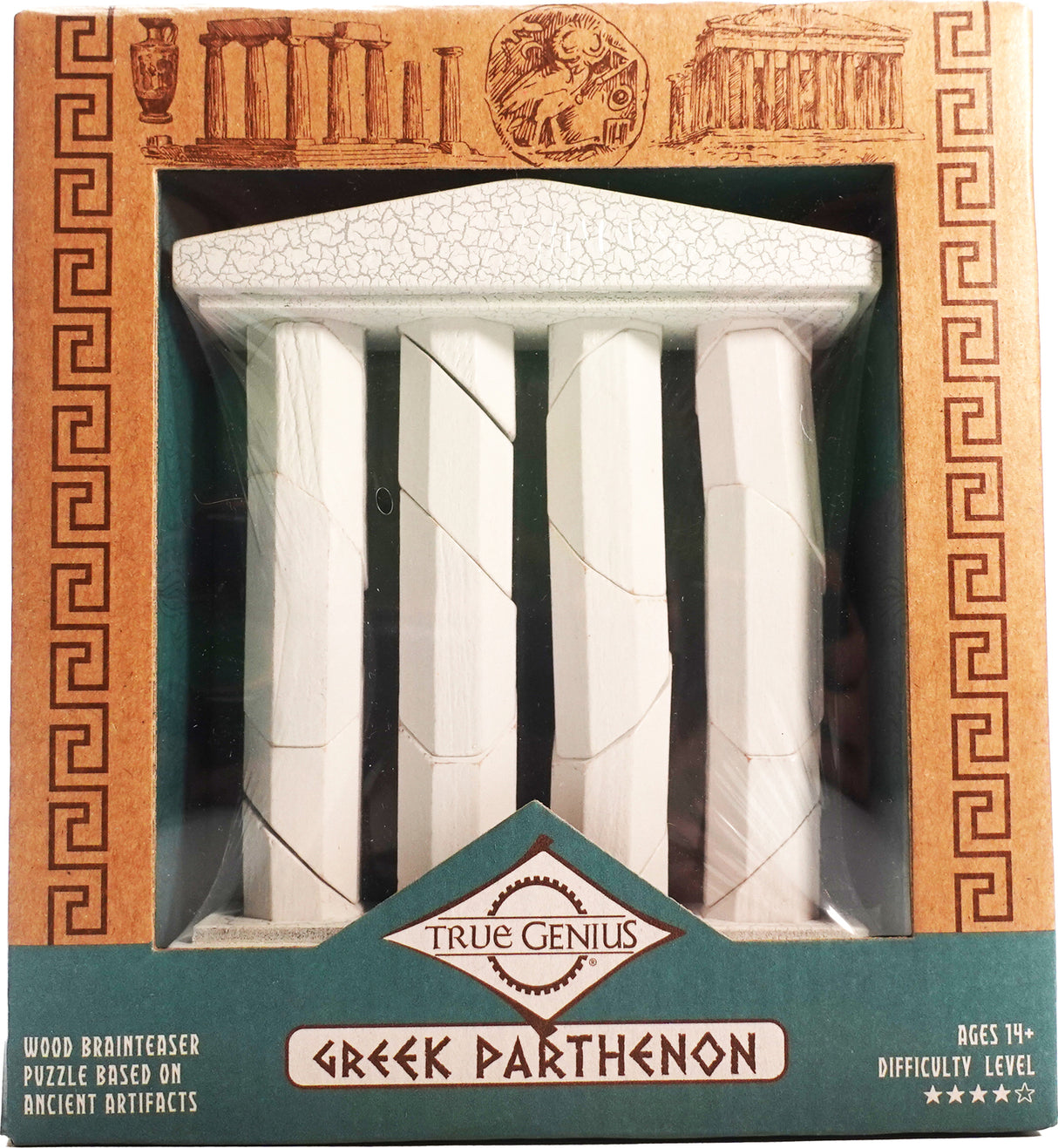 Greek Parthenon - brainteaser puzzle