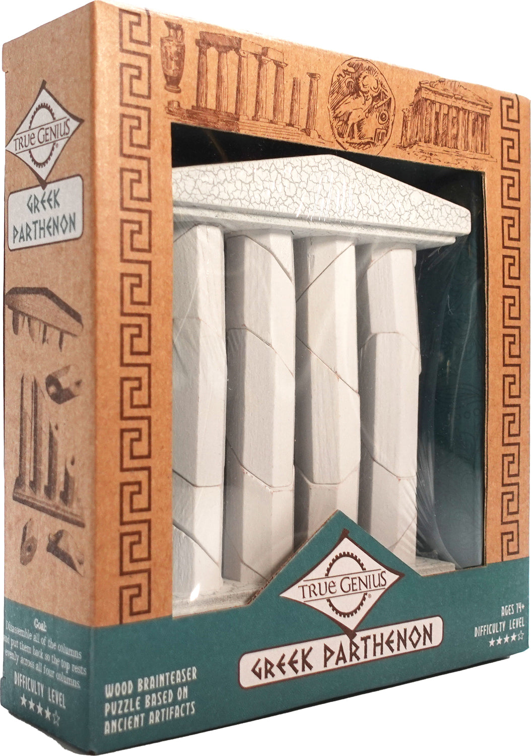 Greek Parthenon - brainteaser puzzle