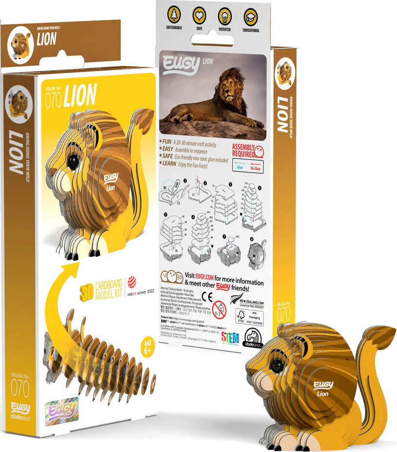 EUGY Lion 3D Puzzle