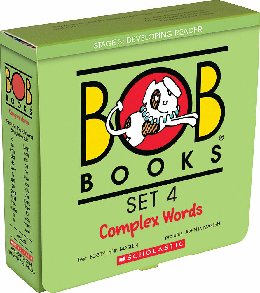 Bob Books - Complex Words Box Set | Phonics, Ages 4 and up, Kindergarten, First Grade (Stage 3: Developing Reader)