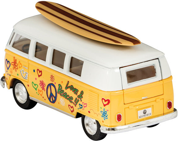 Diecast 62' Vw Bus &Surfboard