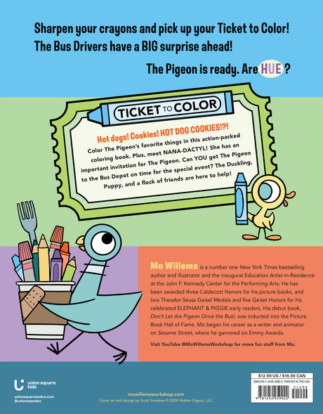 Don't Let The Pigeon Color This Book!: A Superfun Mo Willems and You Coloring Book!