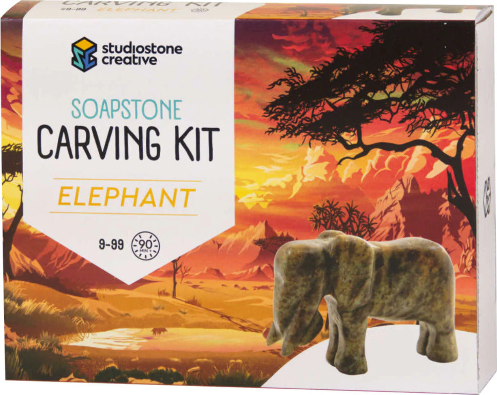 Elephant Soapstone Carving Kit