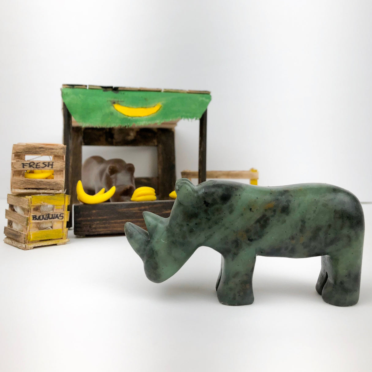 Rhinoceros Soapstone Carving Kit